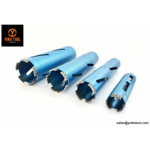 Taladro de núcleo seco de 1-1/8 &#39;&#39; Diamantes de diamante de 250 mm de 250 mm Diamantes Taladros