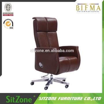 2016 luxury leather electric recline office chair GN1601S