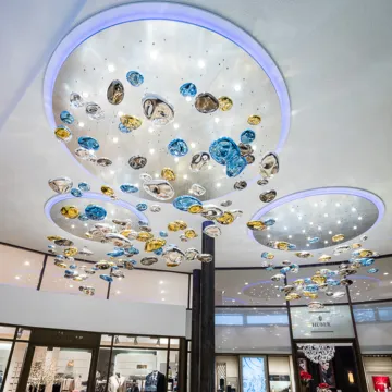 Custom luxury hotel lobby Big project chandelier light