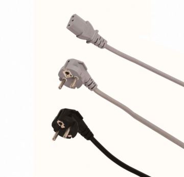 VDE Standard EU 3-Pin Power Cord for Notebook and Refrigerator