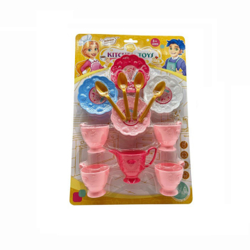 ชุดทำอาหารที่มีความสุข: Dollartoys Kid Cook - The Simulation Table Table Table Toy For Girls
