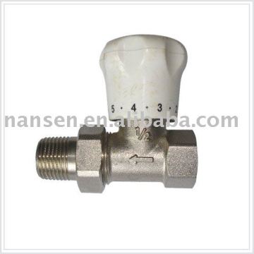 Brass Straight Radiator Valve