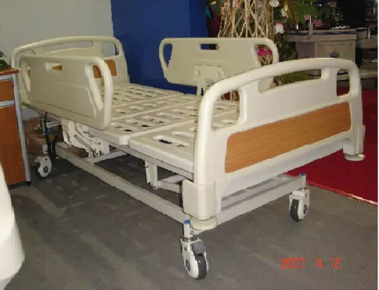 Multifunctional Patient Bed , Home Sickbed With Abs Head And Foot Board