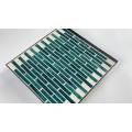 Tira de cristal Malachite Green Mosaic Kitchen Backsplash Muro