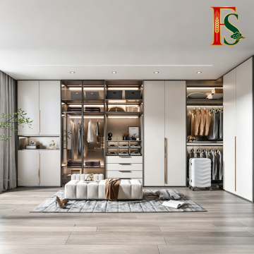 Elegant Custom Walk-in Bedroom Storage Closet