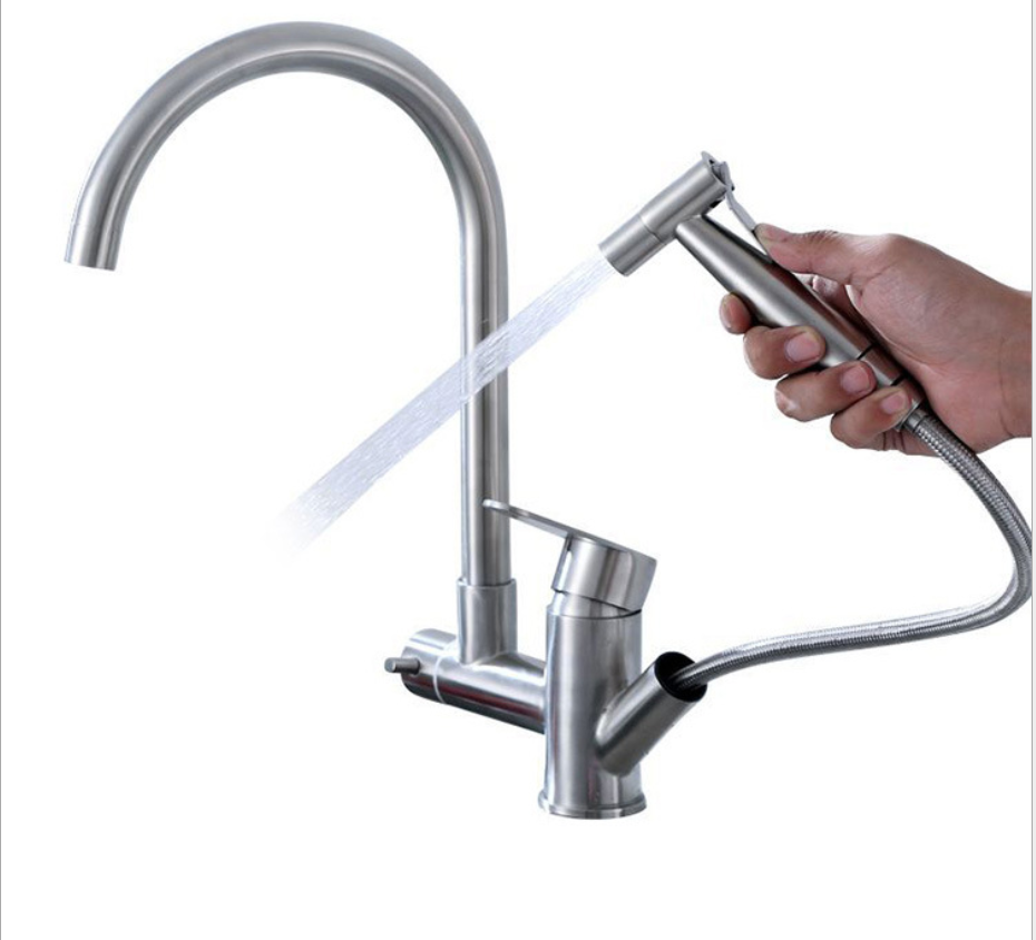 Nouveau design en acier inoxydable SS304 fonction de robinet d&#39;évier de cuisine lavage de pulvérisation et robinet de cuisine avec pulvérisateur