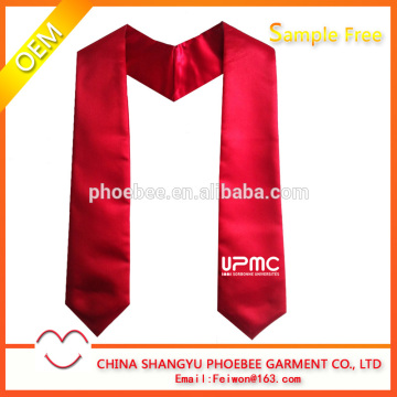 Hot Sell Imprinted Red Academic stoles for Graduation
