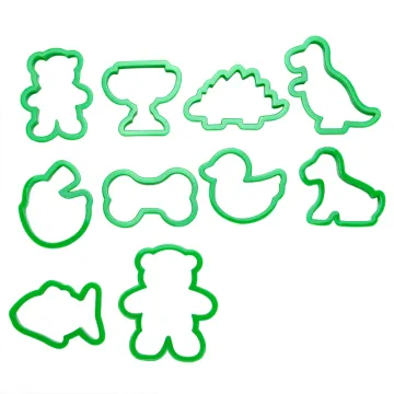 plastic animal cookie cutter set