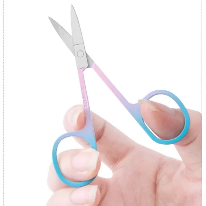 Professional Beauty Makeup Scissors: Stainless Steel, Multi-Color Options for Salon & Home Use
