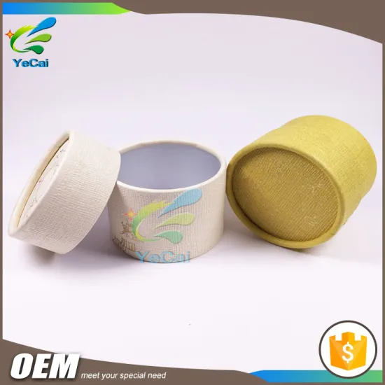 Eco-friendly custom printing present box with lid, round paper gift box design your own