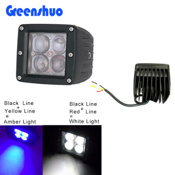 3 Inch Work Lights 12V Square LED Spot Ditch Lights for 4x4 Trucks