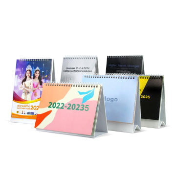 Customizable 2023 Mini Flip Calendar with Full Color Logo - Wholesale Options Available