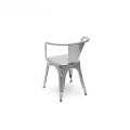 Replica Fauteuil en acier empilable industriel Tolix