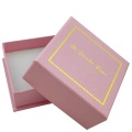 Pink Embossing Paper Customized Logo Dyed Paper Box