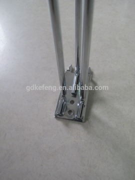 Hot sale metal chroming U lines pegboard hook with price tag KF-J028