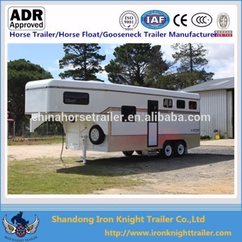 3 Horse Gooseneck Float Gooseneck Trailer, High Quality 3 Horse