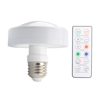 Modern Battery-Powered Indoor Smart Night Light with 16 Color Options and Timed Control - E26 Thread Bulb