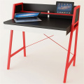 Student Red Wood Desk simple design large desktop