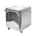 Movable Cereal Box Stainless steel trolley used to store flour Supplier