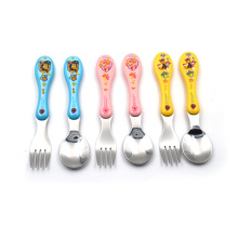 Cute pattern ABS handle with SS baby cutlery