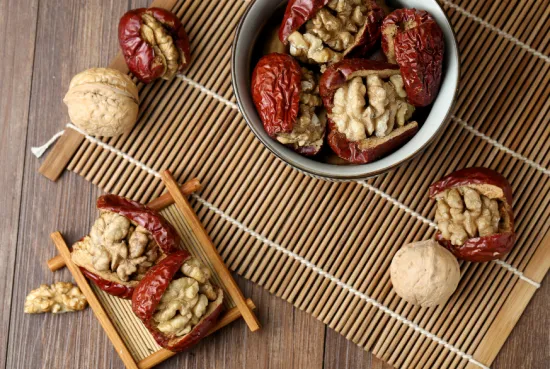 Red Dates with Walnut Healthy Snack
