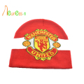 Adat sukan Knit Beanie hat dengan Logo Jacquard