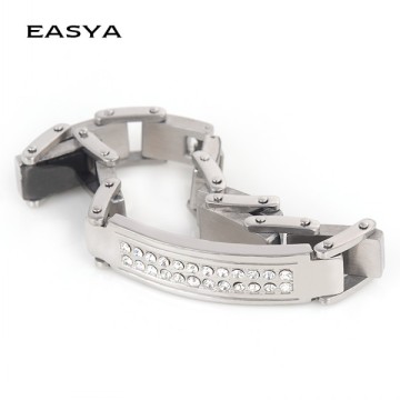 2015 einzigartiges Design Großhandel Edelstahl Metall Strass Armband