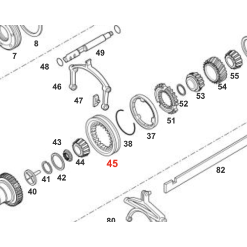 OEM 9452626523 Transmission Sliding Sleeve for Mercedes Benz