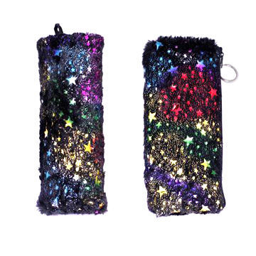 Plush Pencil Cases, Made of Polyester with Zipper