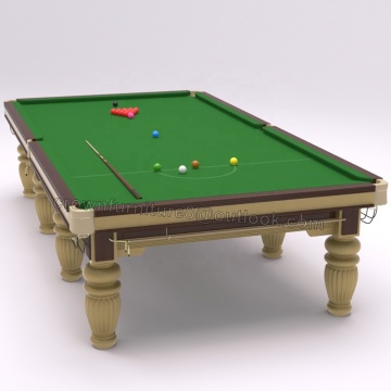Produttore di snooker di ardesia professionale cinese e produttore di tavoli da biliardo in legno solido unisex 12ft argento