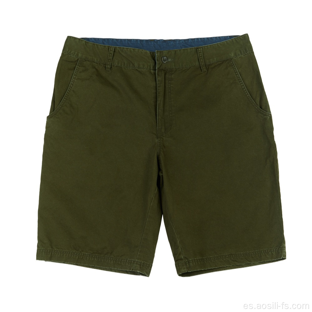 Shorts de sarga de moda para hombre