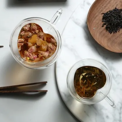 Custom Glass Coffee Cup double wall cup glass