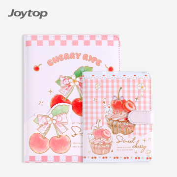 Wholesale Joytop Cherry Fruit Design PU Leather Notebook Journals