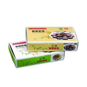 친환경 생분해 성 크래프트 종이 점심 및 맞춤형 로고가있는 초밥 박스