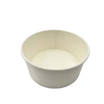 Biodegradable paper salad bowl fruit soup packaging bowl