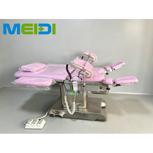 Hospital Electric Obstetric Examination Bed Overall Tilting Hand & Foot Control