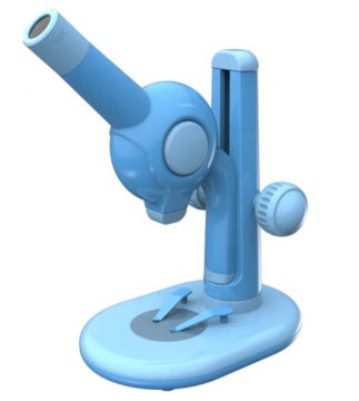 Blue AST-BC 15X Monocular Toy Stereo Microscope - Home School Science Educational DIY Kit for Children