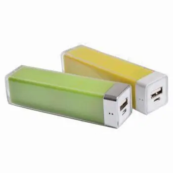 2,200mAh Power Bank (Lipstick Shape, Plastic)