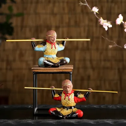 Creative Purple Sand Sun Wukong Ornaments for Qi Tian Da Sheng Home Decor