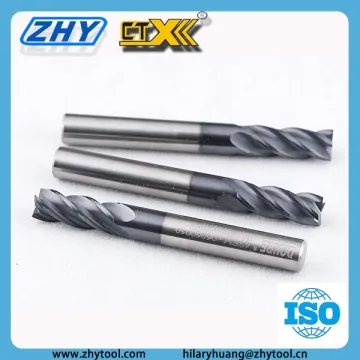 high speed steel 4 flutes coating tungsten carbide milling cutters