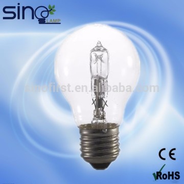 Zhejiang factory Clear A55 halogen lamp E27 220V 42W