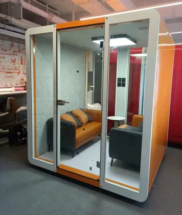 Orange Plenty Pod Acoustic Office Pods