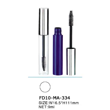 Cylindrical Fashion Empty Transparent Mascara Container