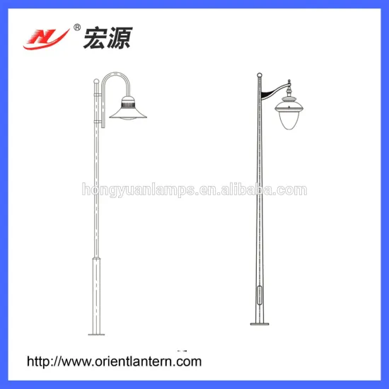 single double conical powder coated park pole