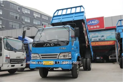 JAC 5 ton mini agricultural cargo dump truck for sale in Brunei