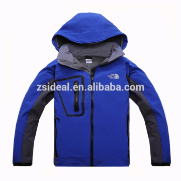 Men's softshell jacket with polar fleece lining /waterproof and breathable,soft shell windbreaker
