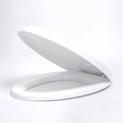 Egg shaped siphon one piece toilet cover