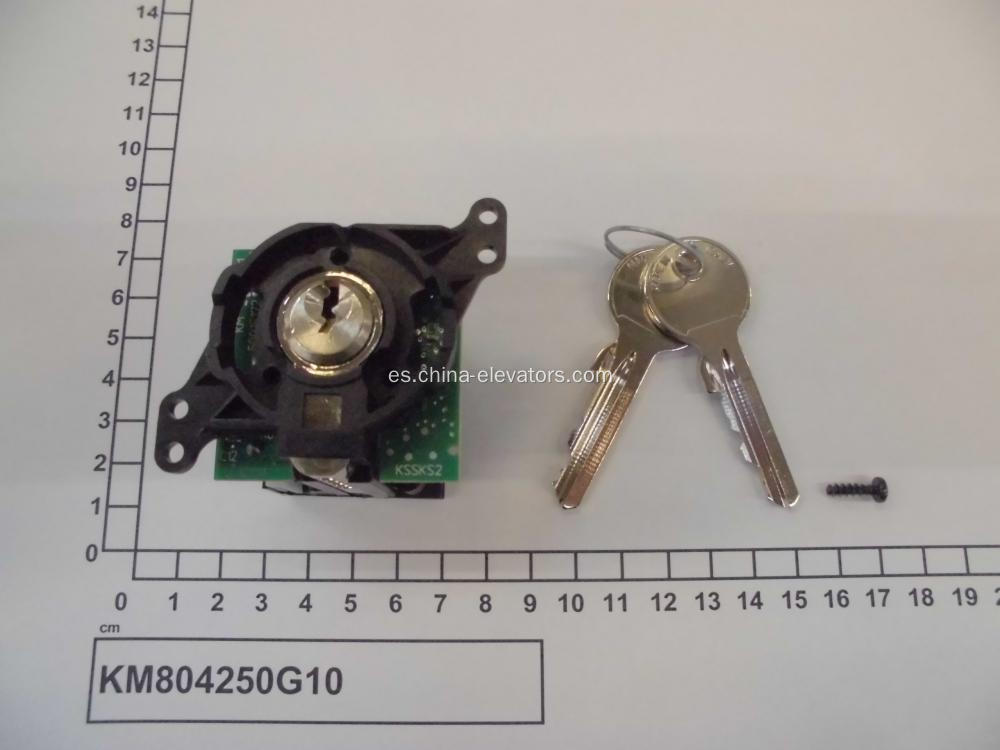 Interruptor de llave COP KM804250G10 para ascensores KONE