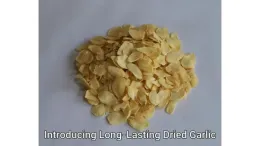 Natural Air Dried Dehydrated Garlic Slices