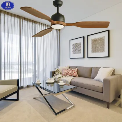LuBan 52" Noiseless Ceiling Fan with LED Light